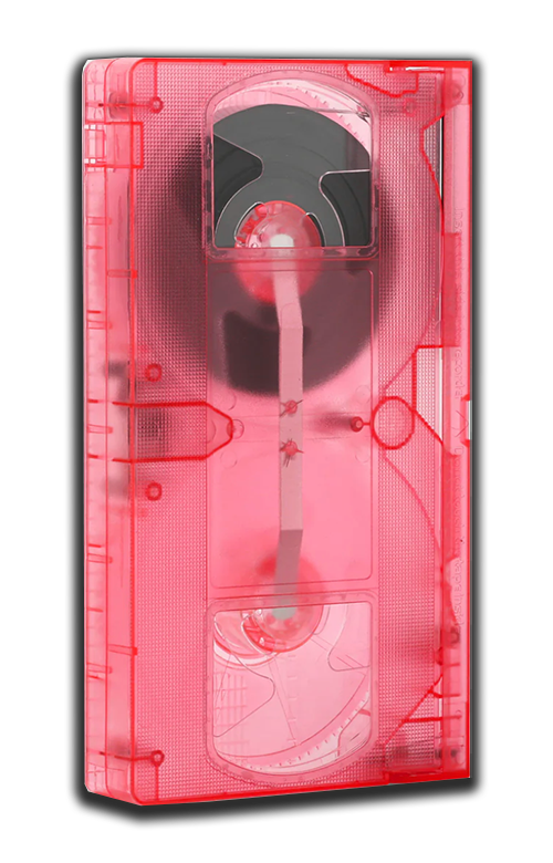 Clear Pink — Blank VHS Tape